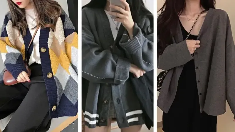 Phân biệt áo cardigan và Sweater 1