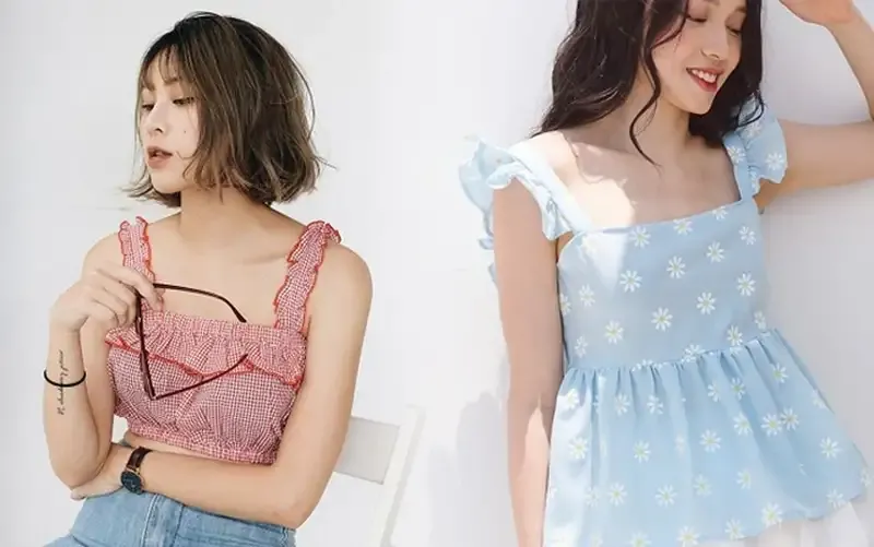 Cách phối đồ với áo hai dây 2