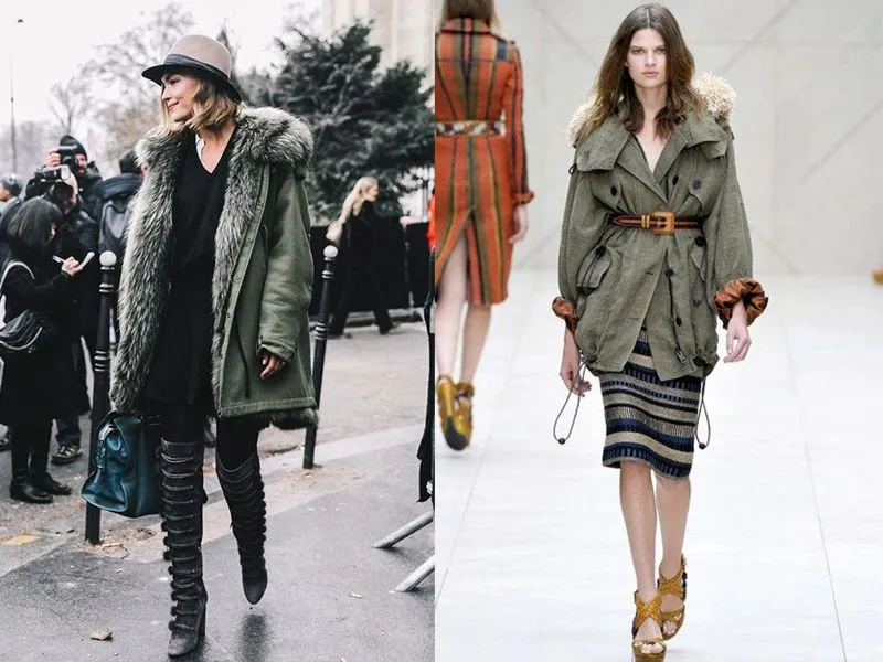 Mẹo phối đồ với áo Parka nữ