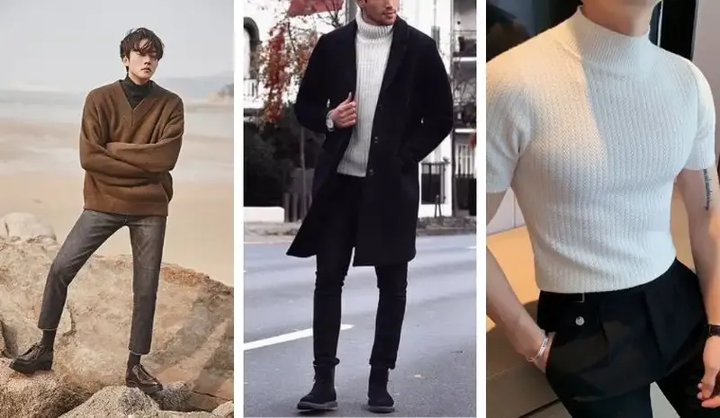 Các mẫu áo len cổ lọ phổ biến 2