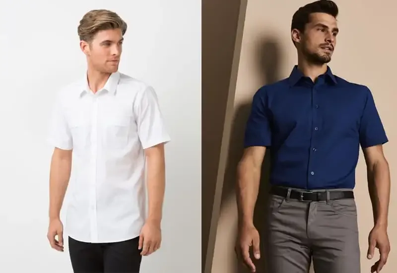 Các form áo sơ mi ngắn tay 2