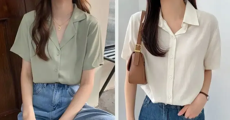 Các mẫu áo sơ mi ngắn tay phổ biến 2