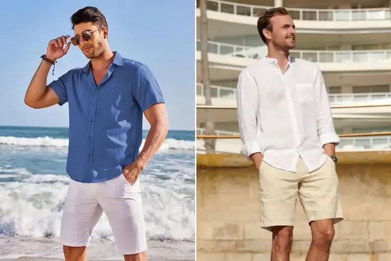 Cách phối đồ với áo sơ mi vải lanh cho nam giới 1