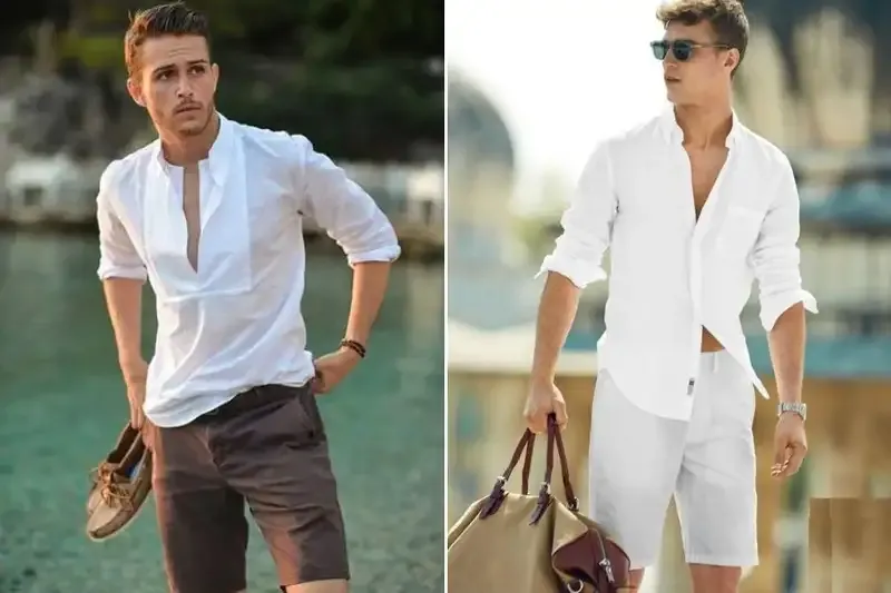 Cách phối đồ với áo sơ mi vải lanh cho nam giới 2