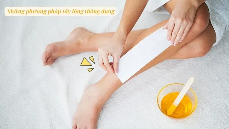 Những phương pháp tẩy lông thông dụng