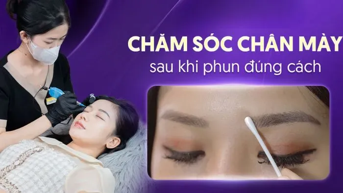 Các cách làm lông mày lên màu đẹp sau khi bong