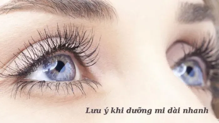 Lưu ý khi dưỡng lông mi dài nhanh chóng