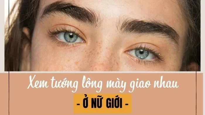 Phụ nữ sở hữu dáng mày giao nhau