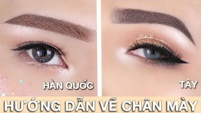 Cách tạo dáng chân mày Hàn Quốc tại nhà