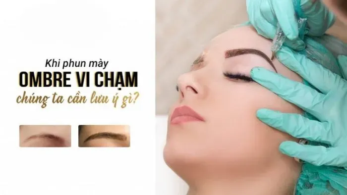 Quy trình thực hiện chân mày Ombre