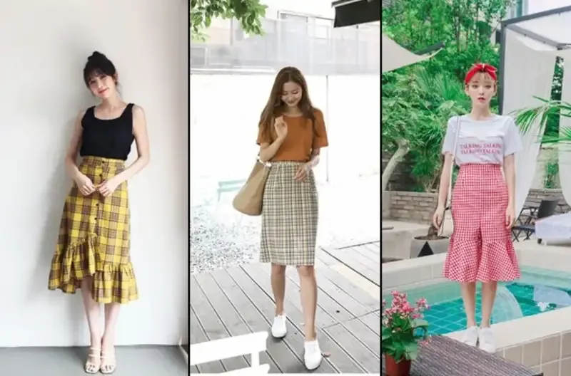 Cách phối đồ với chân váy midi 4