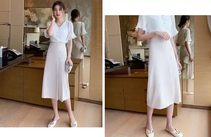 Mẹo chọn chân váy Midi theo dáng người 2