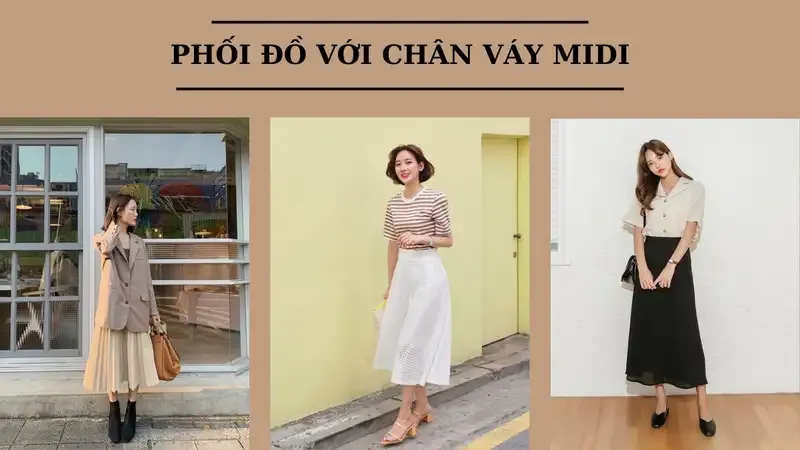 Mẹo chọn chân váy Midi theo dáng người 3