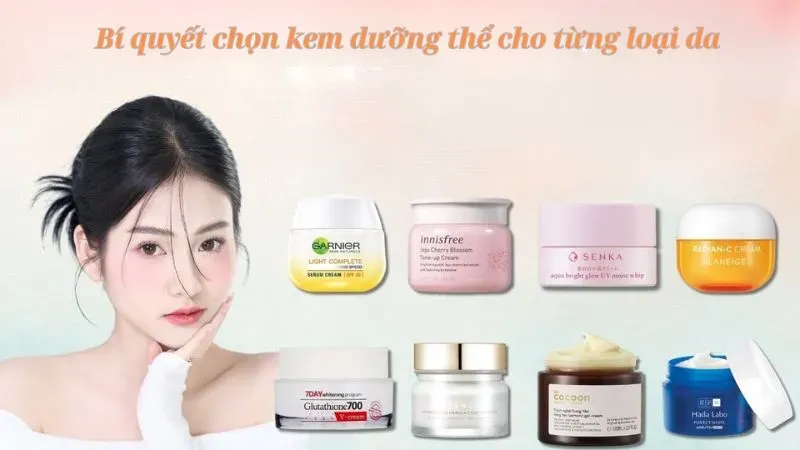 Top 10 kem dưỡng thể hót nhất hiện nay