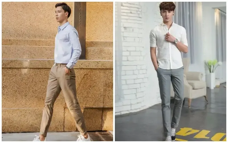 Mẹo phối đồ độc đáo với quần kaki 5