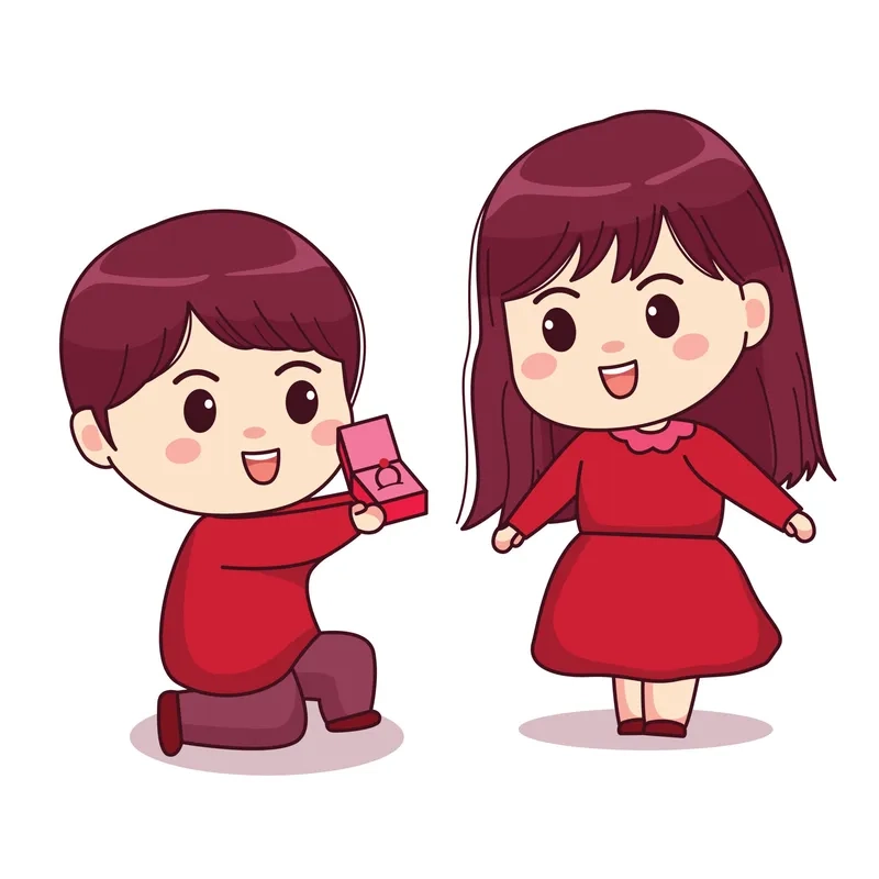 Tình yêu chibi dễ thương với chibi cặp đôi dễ thương cực chất