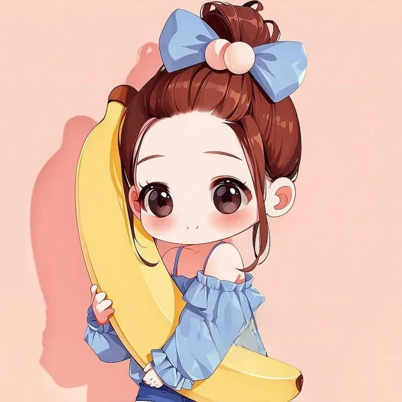 Vẽ đơn giản nhưng đẹp với hình ảnh chibi nữ cute đơn giản