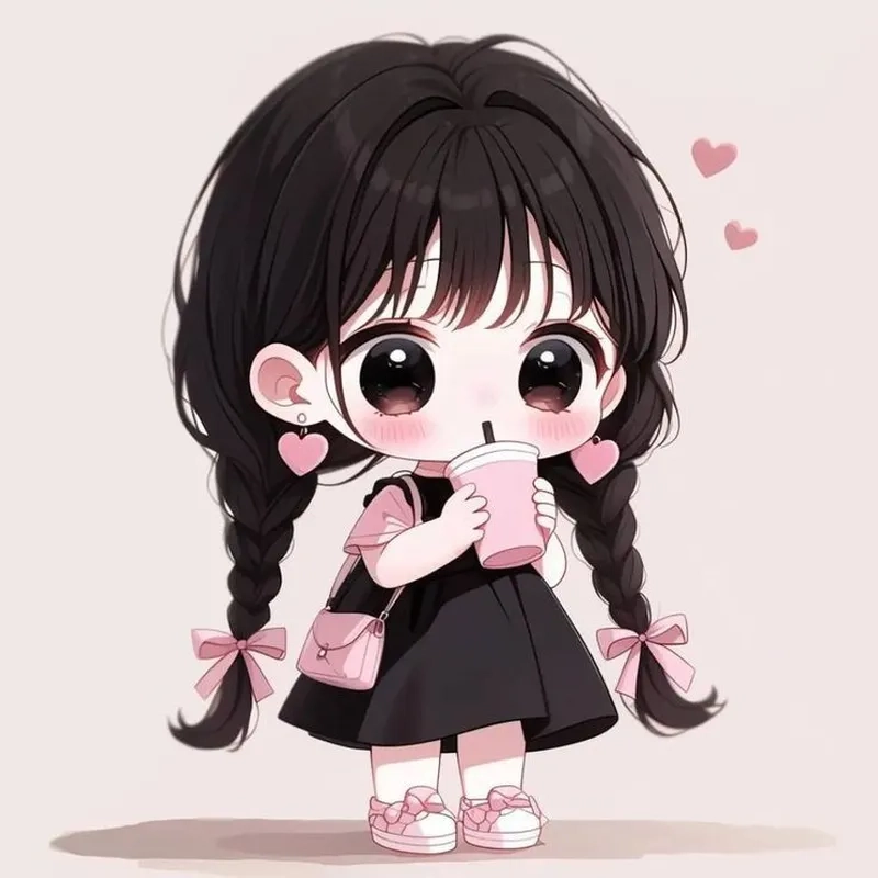 Bộ sưu tập đẹp nhất về hình ảnh chibi cute nữ dễ thương