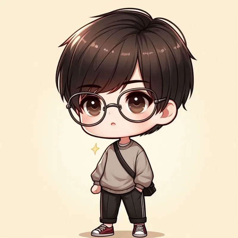 Chibi nam cute dễ thương, đáng yêu, phù hợp làm avatar