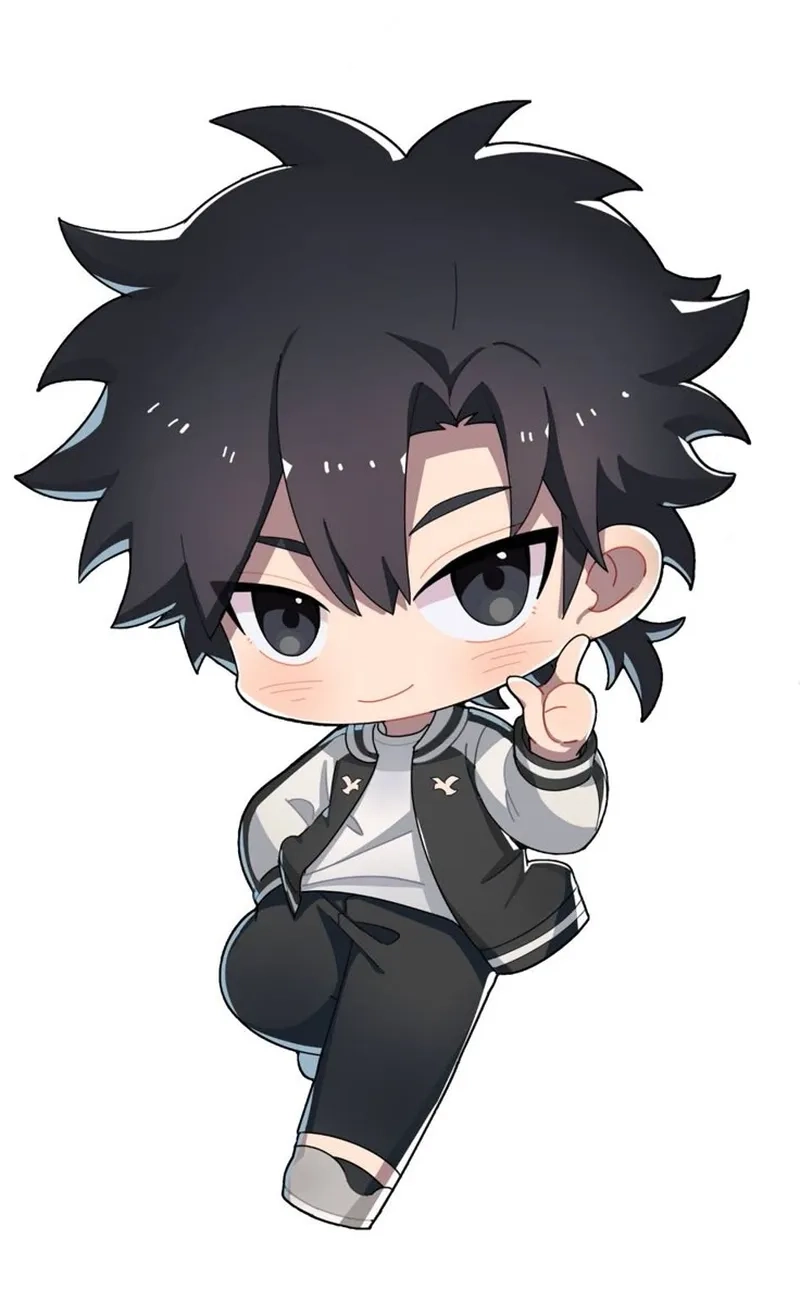 Sự kết hợp hoàn hảo trong ảnh anime chibi cute nam