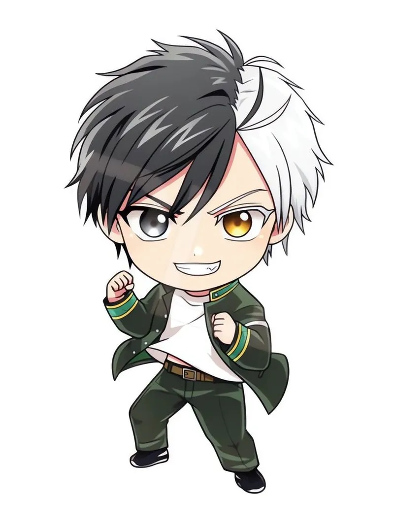 Siêu đáng yêu với hình ảnh anime chibi cute nam
