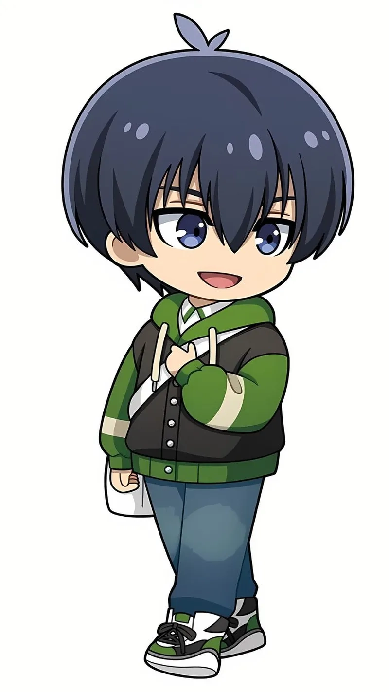 Đổi phong cách với hình nền anime chibi nam