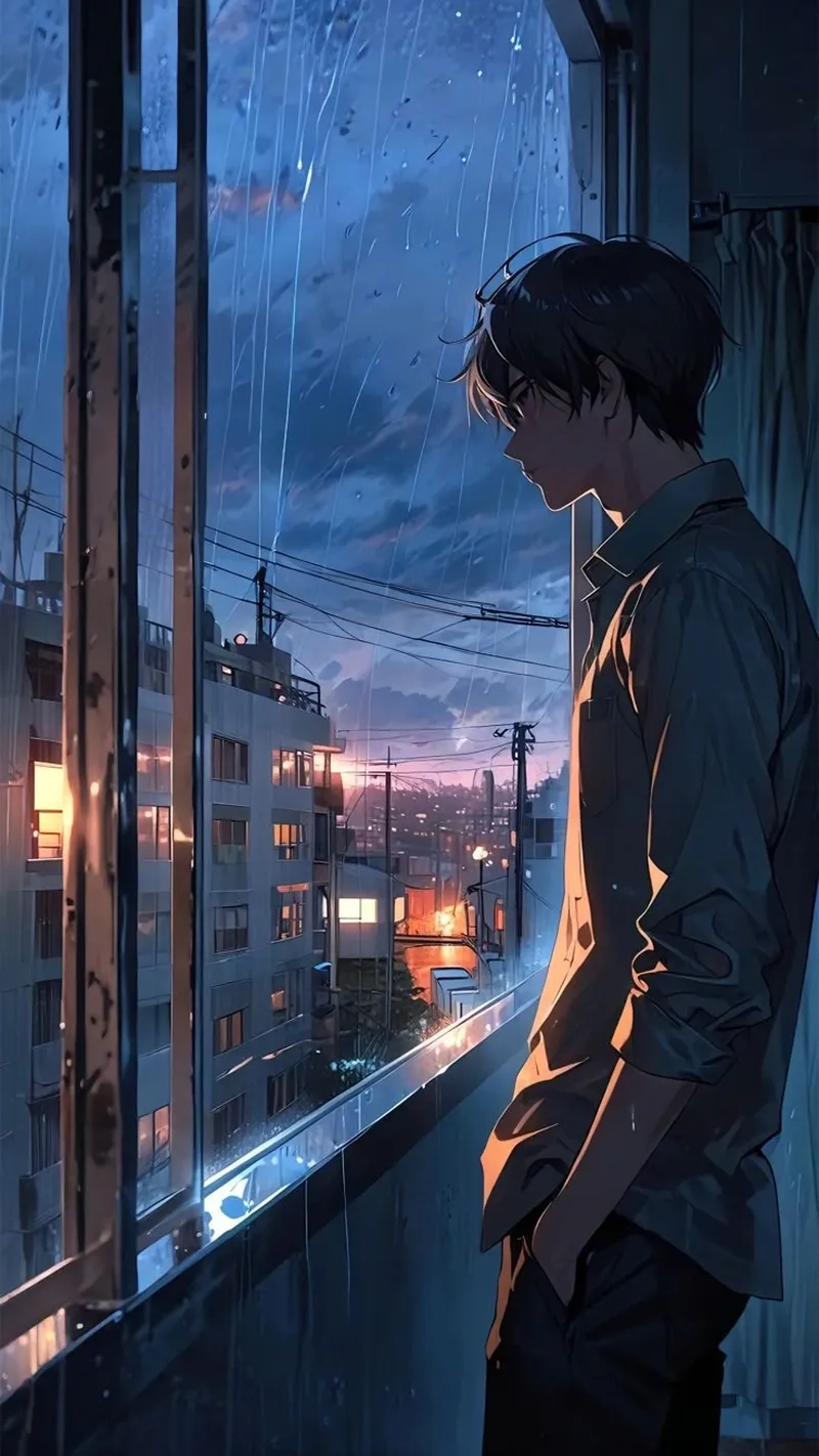 Lạnh lùng nhưng cô đơn với nam buồn anime