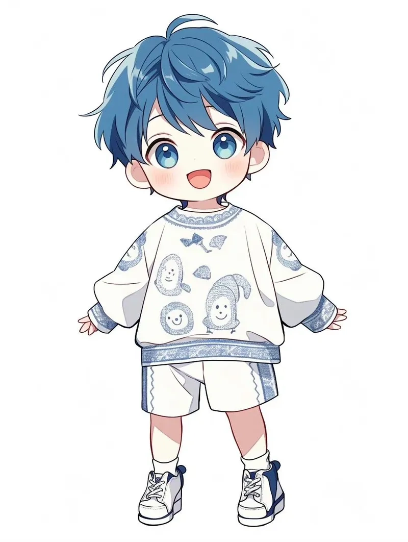 Hình ảnh anime nam chibi đáng yêu, phong cách chibi ngộ nghĩnh