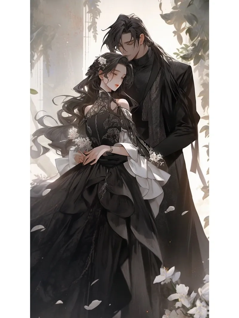 Khoảnh khắc hạnh phúc với hình anime nam nữ yêu nhau