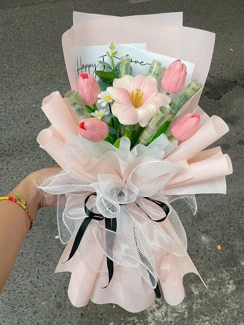 Lời chúc ý nghĩa gửi gắm qua hình ảnh hoa 8/3 đẹp