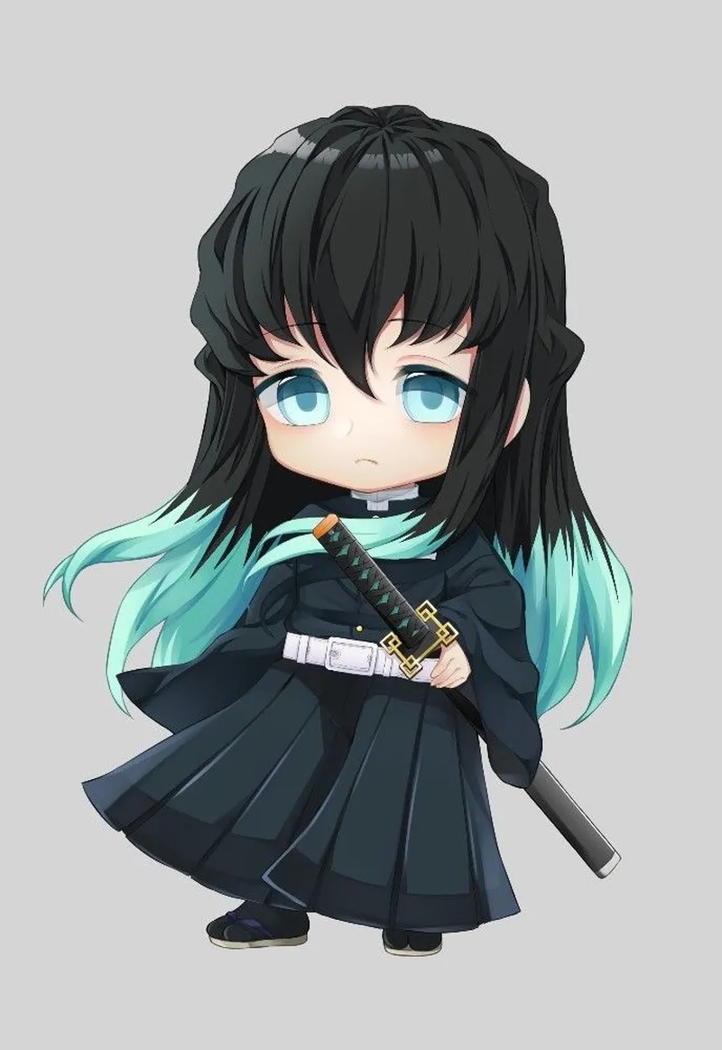 Tải ngay ảnh Muichiro chibi cute cực đáng yêu