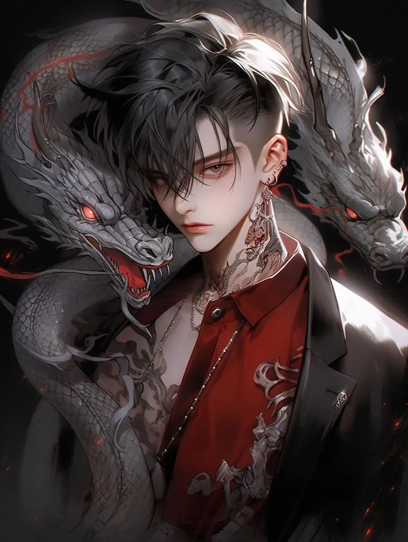 Phong cách quyến rũ với hình ảnh anime nam đẹp trai