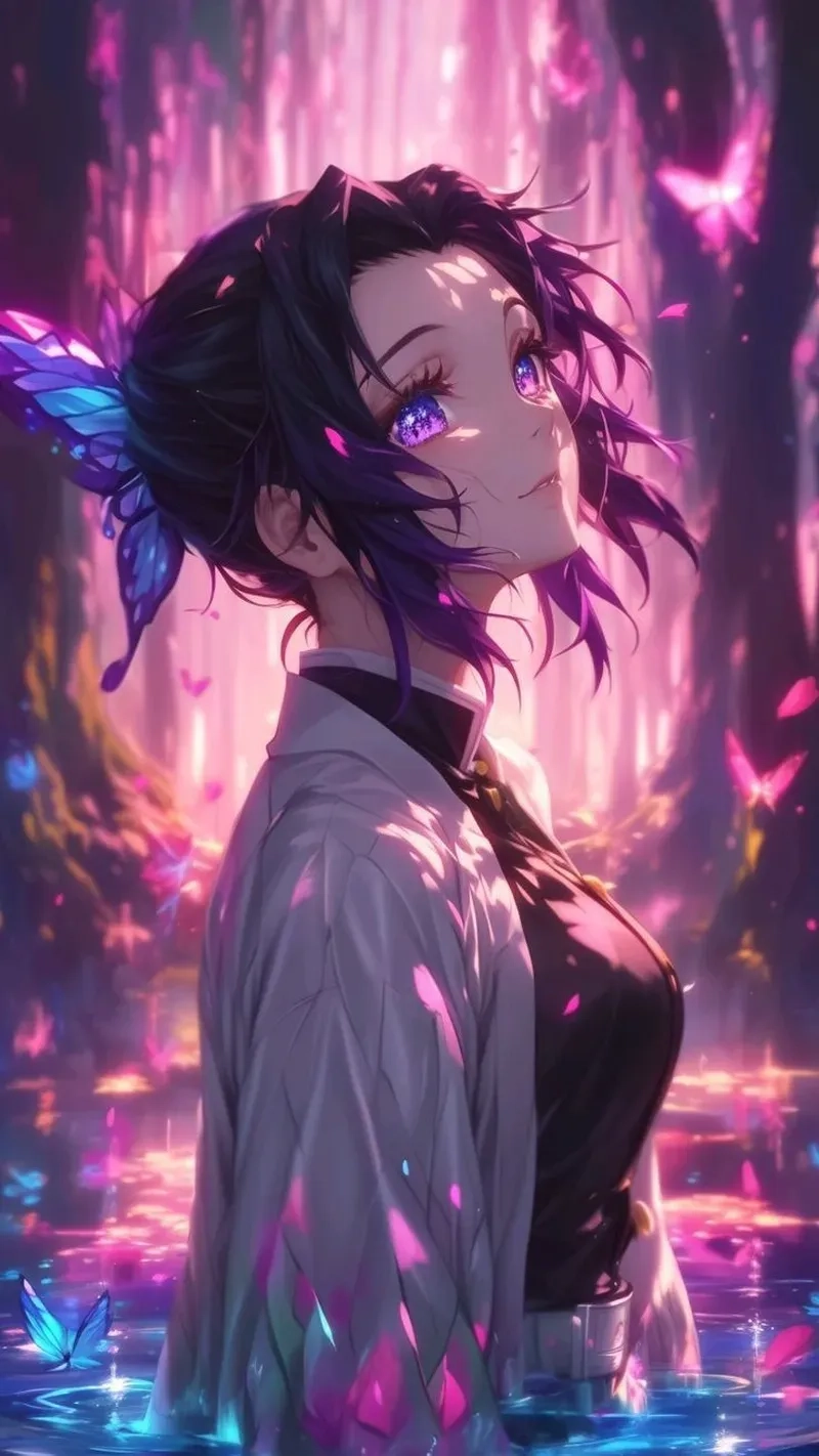 Sự kết hợp hoàn hảo trong hình ảnh anime Shinobu
