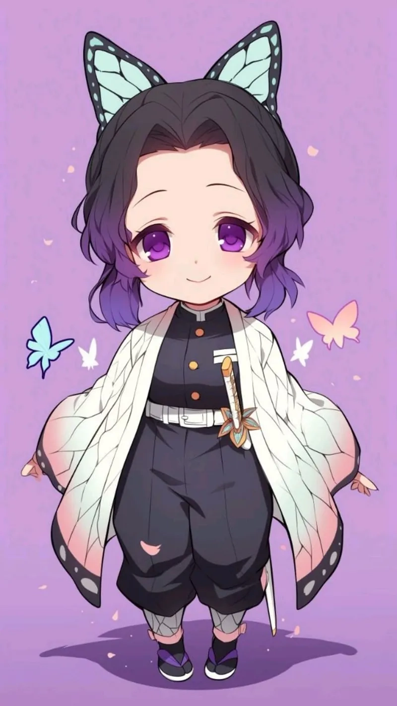 Vẻ đáng yêu khó cưỡng của ảnh Shinobu chibi cute