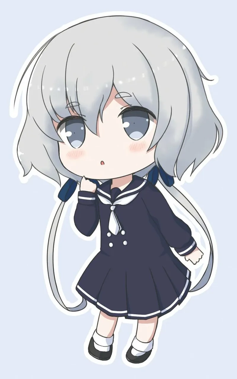Hình anime dễ thương chibi siêu đáng yêu, đầy màu sắc