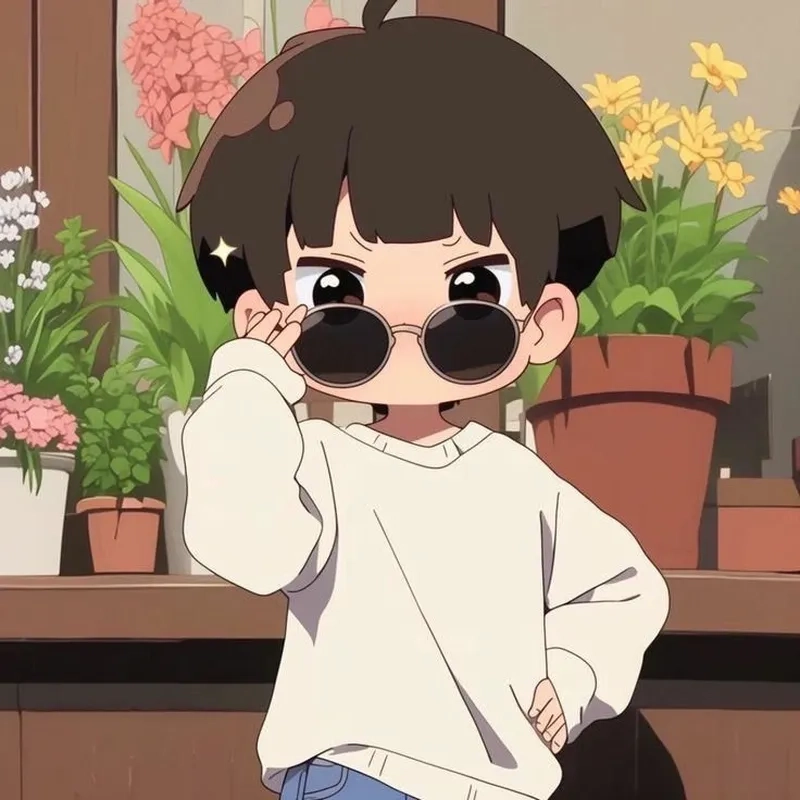 Hóa thân vào thế giới anime với avatar vô tri anime nam
