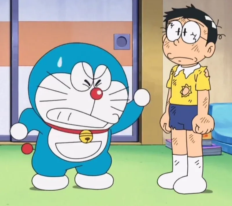 Doraemon và Nobita ngầu cực chất, không còn hình ảnh hậu đậu