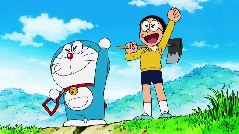 Ảnh Doremon và Nobita ngầu phiên bản mạnh mẽ, không còn yếu đuối