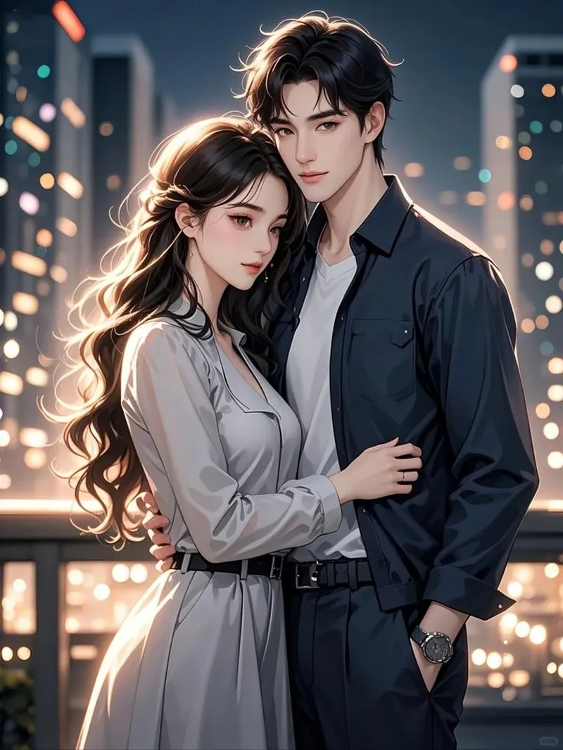 Ảnh cặp đôi chibi cute dễ thương, phù hợp cho những ai yêu thích chibi