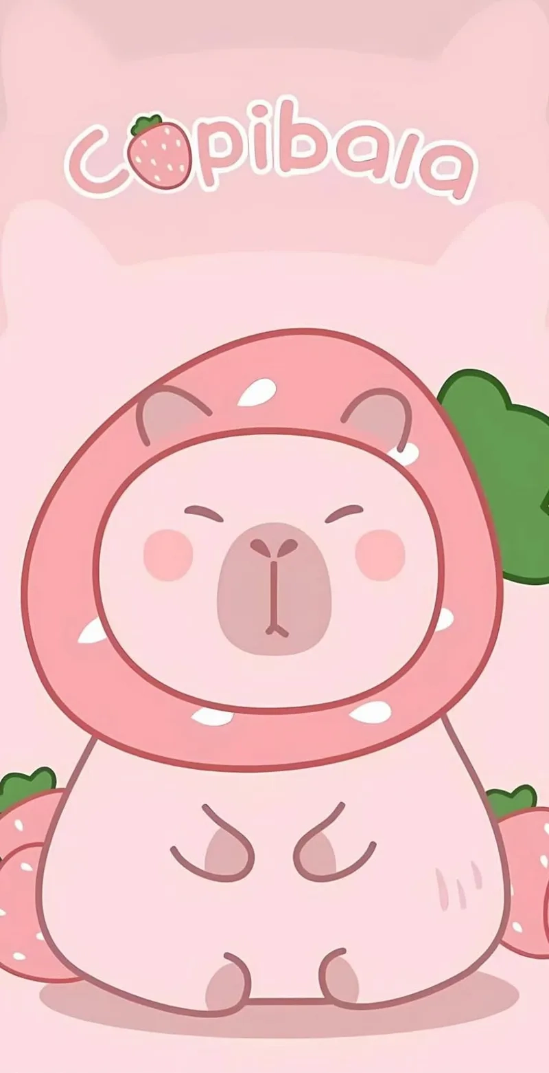 Đáng yêu khó cưỡng với avatar hình nền capybara cute