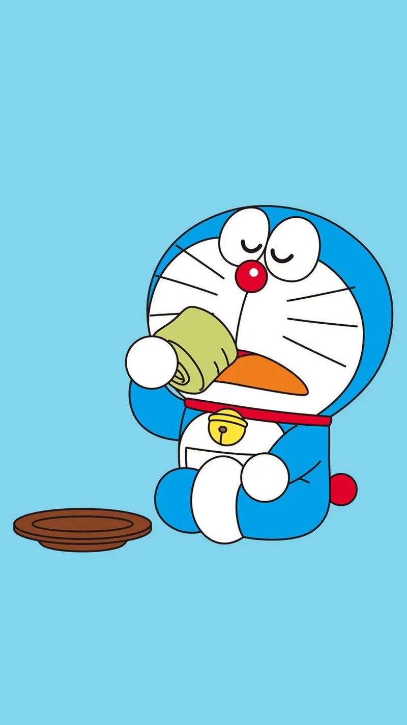 Hình nền điện thoại Doremon và Nobita tái hiện tình bạn đẹp