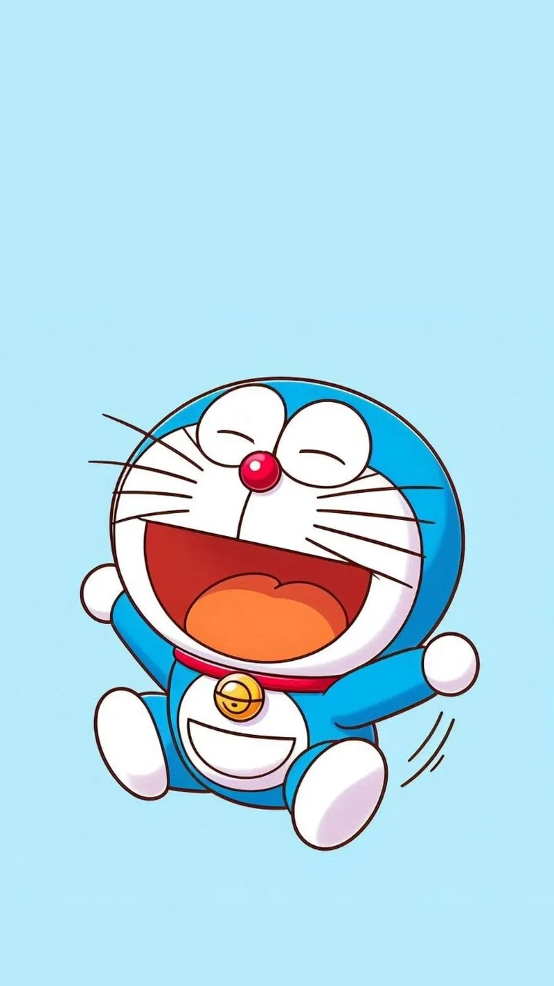 Hình nền điện thoại cute Doraemon cực dễ thương, làm sáng màn hình