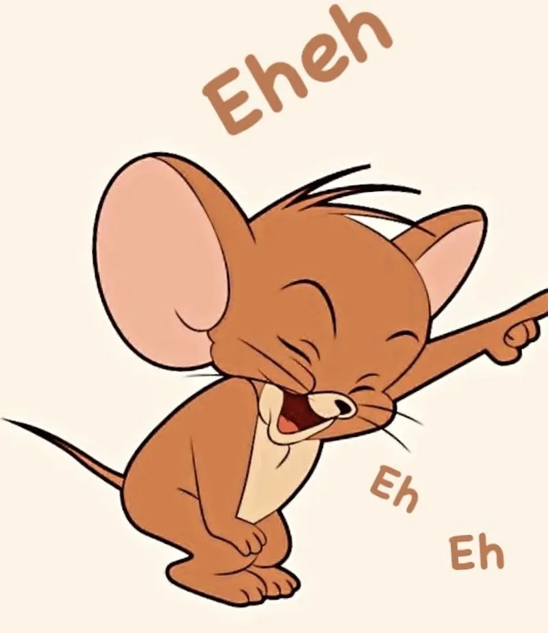 Meme chuột Jerry siêu đáng yêu, không thể không yêu thích