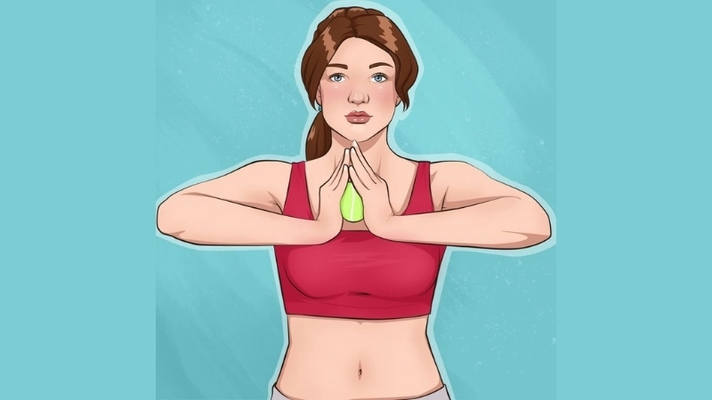 Bài tập nâng tay thẳng trước ngực