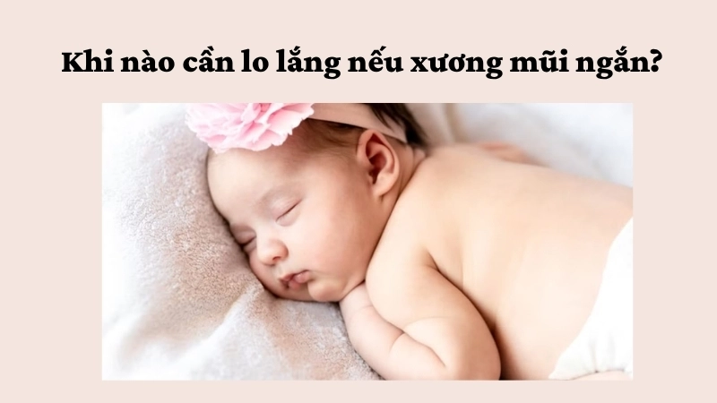 Khi nào cần lo lắng nếu xương mũi ngắn?