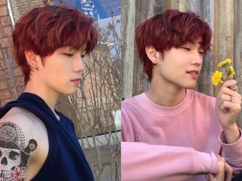 Mẫu tóc nâu đỏ giúp bạn nổi bật với mái tóc óng ả