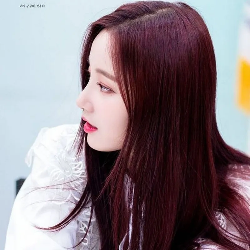 Màu tím đỏ tóc cho phong cách trẻ trung