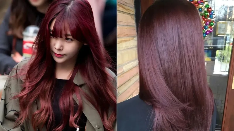 Nhuộm màu tím ánh đỏ cho vẻ đẹp rực rỡ