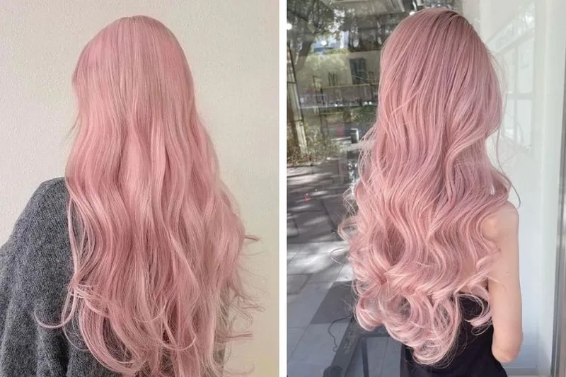 Nhuộm hồng pastel cho mái tóc siêu trendy