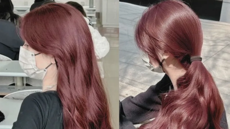 Tóc màu hồng đất mang đến vẻ đẹp độc đáo